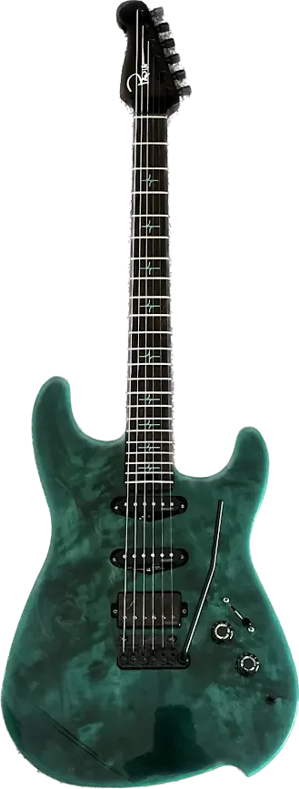 Papin S-style with a green burl top